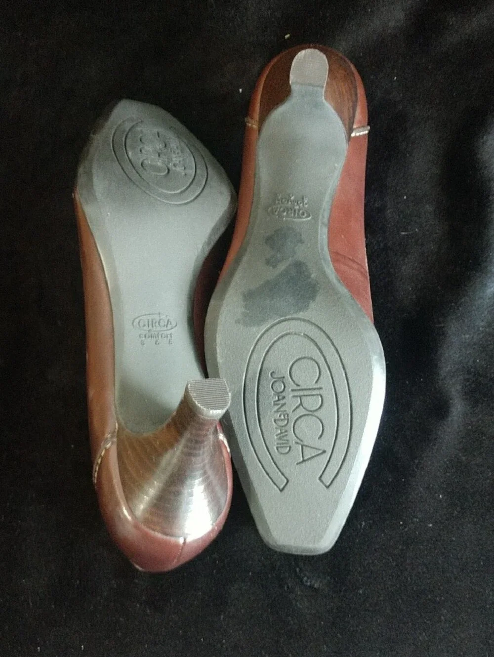 Women's Brown Leather Mid-Heel Loafers
